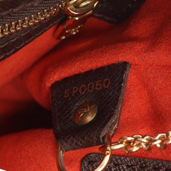 LOUIS VUITTON Brown Damier Leather Tote Bag - Picture 5 of 10